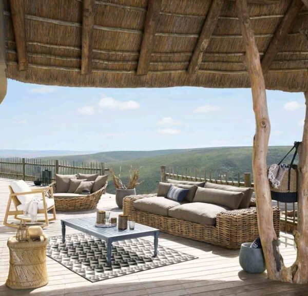 Renueva los muebles de mimbre con un cambio de color