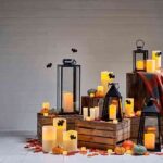 Halloween Candles & Lanterns With Bats