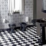 Vaso Wc Da Terra In Ceramica Bianca Con Sedile Nero Made In Italy – Marwa