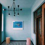 decoracion en azul celeste