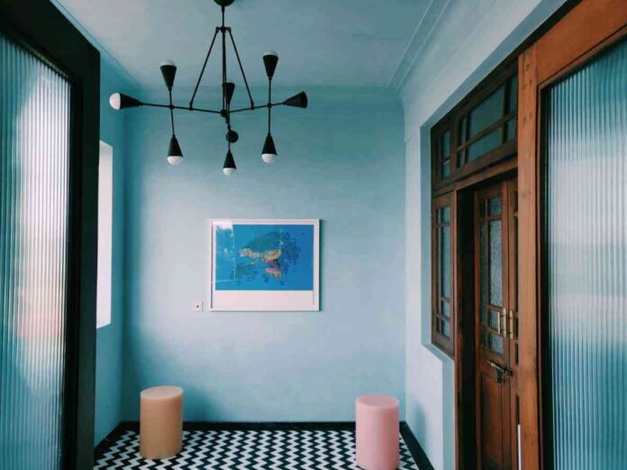 decoracion azul celeste