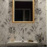 colorido papel tapiz para el bano