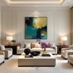 sillones-decoracion-blanco-cuadro-moderno