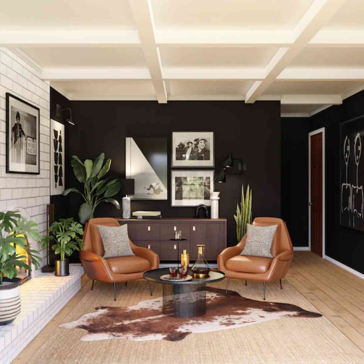 ambientes con color negro paredes