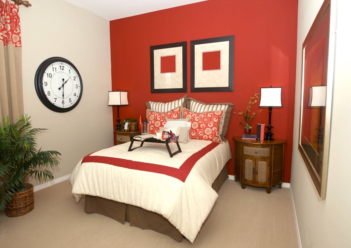 dormitorio en rojo