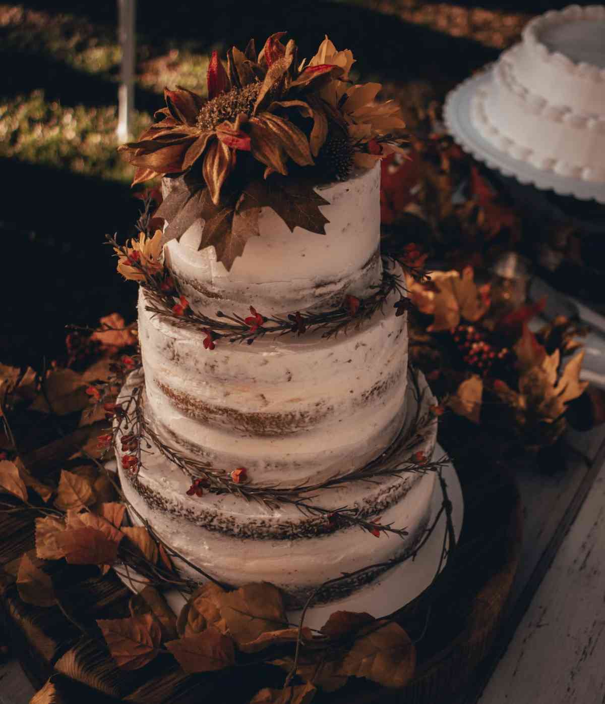 Elige el pastel desnudo "naked cake" ideal para tu espectacular boda de otoño 4