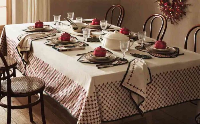 decorar la mesa navidena con zara home
