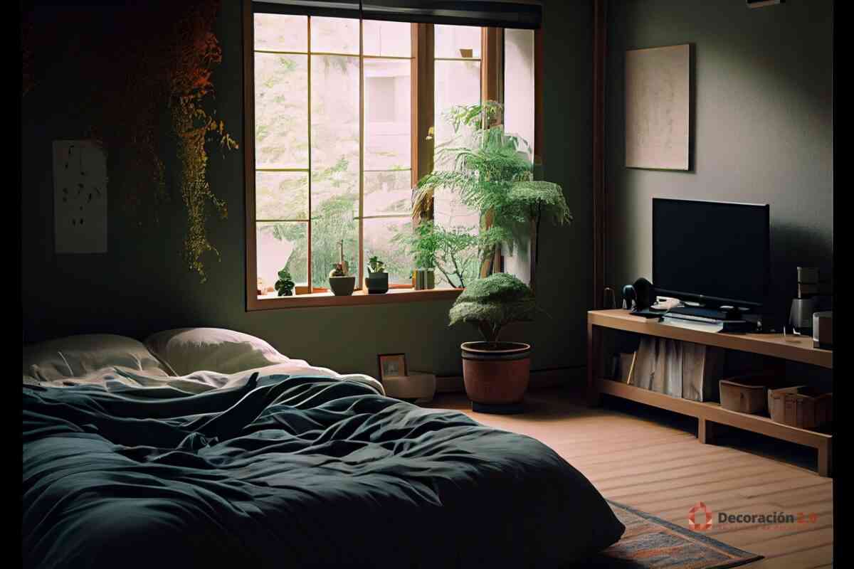 Fotografías de dormitorios estilo japonés minimalista y natural 10