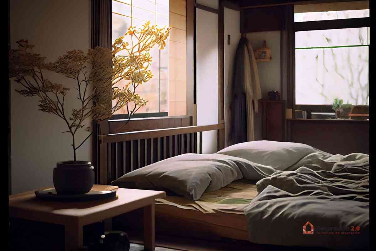 Fotografías de dormitorios estilo japonés minimalista y natural 14
