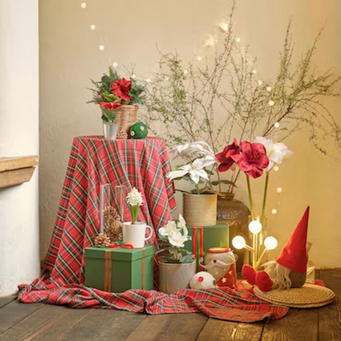 flores arbol navidad ikea