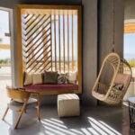 rincon de lectura en la terraza