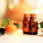 Comfy home atmosphere, golden sparkling bokeh