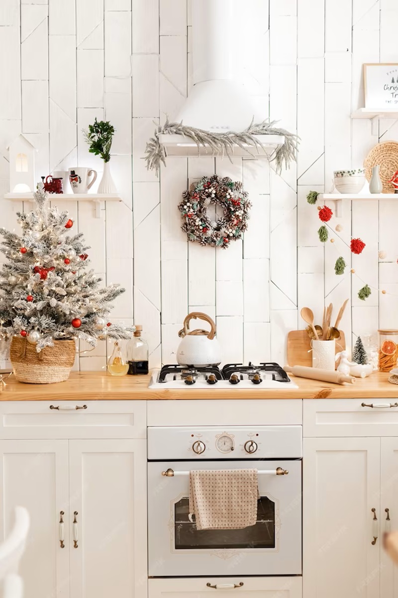 Ideas originales para la decoración de Navidad de la cocina 9