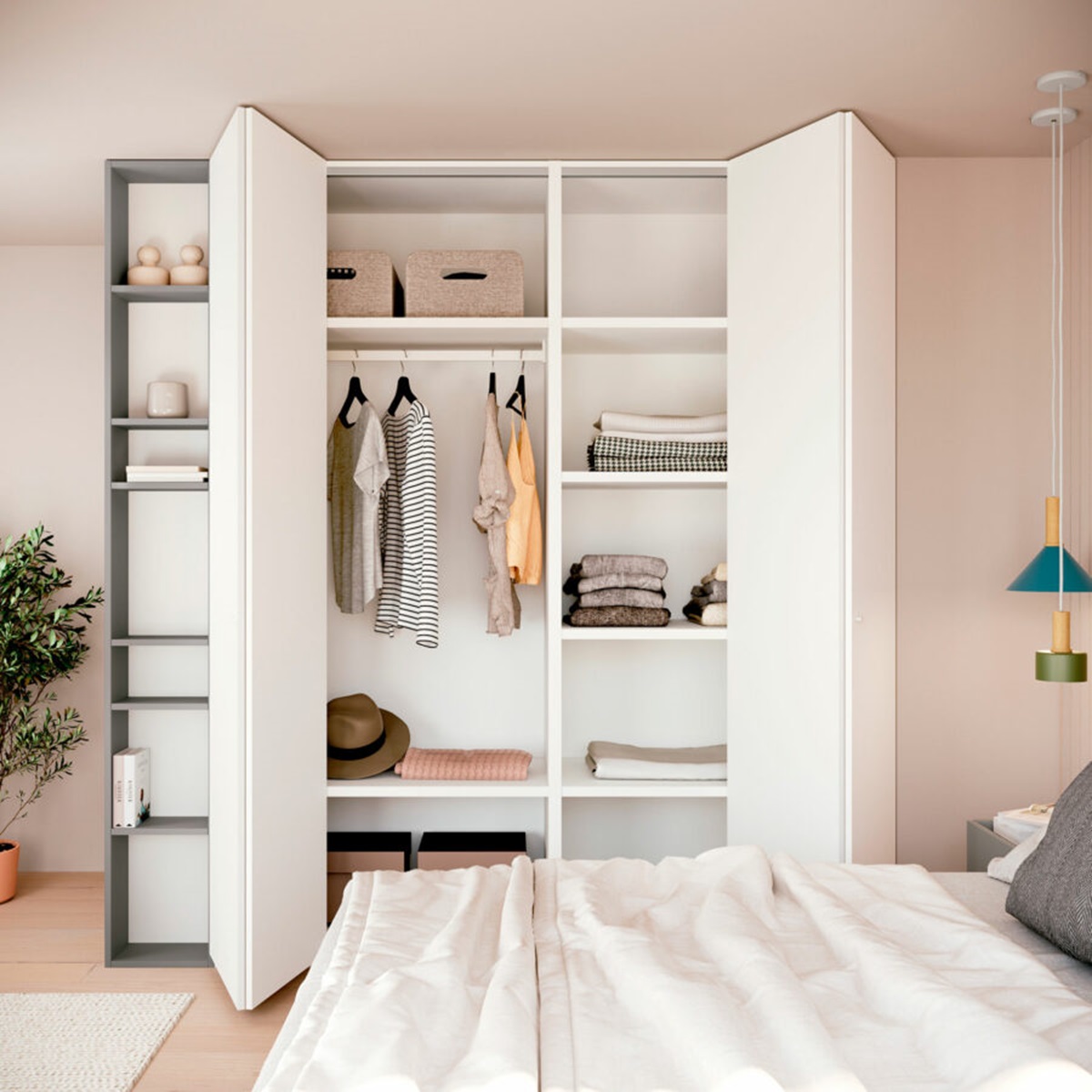 Ideas para elegir los frentes de armario para el dormitorio 8