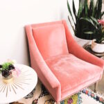 butaca de terciopelo