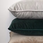 cojines de terciopelo