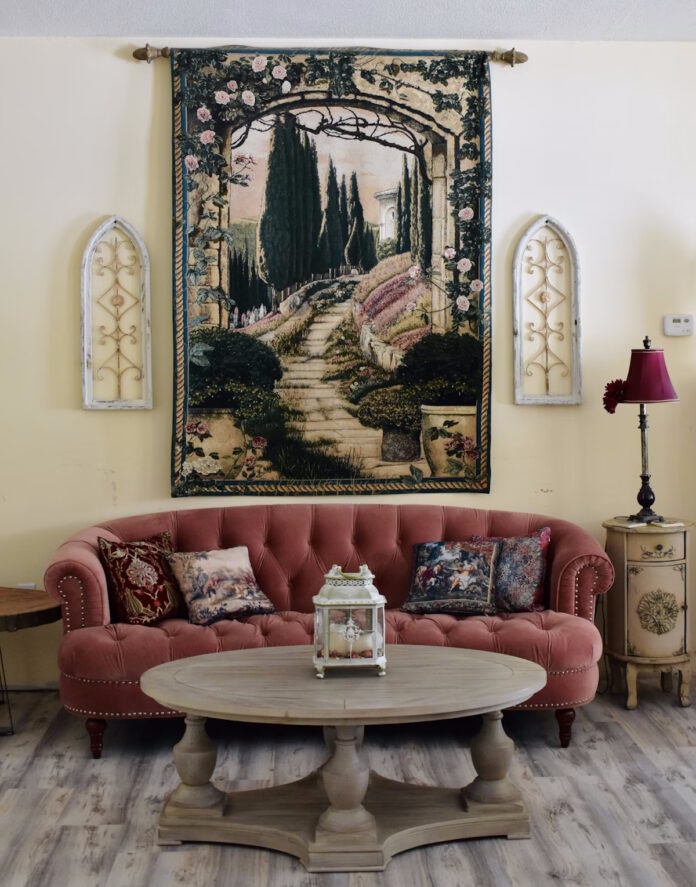 decoracion con muebles de terciopelo