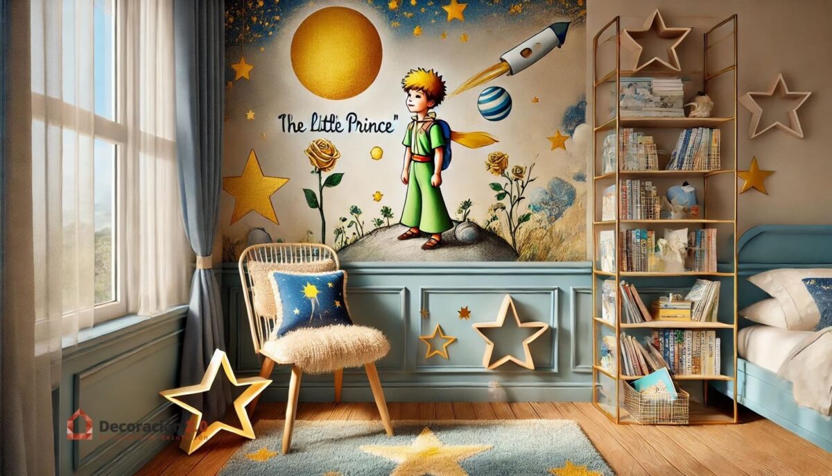 Cómo decorar un dormitorio infantil basado en "El Principito" 2