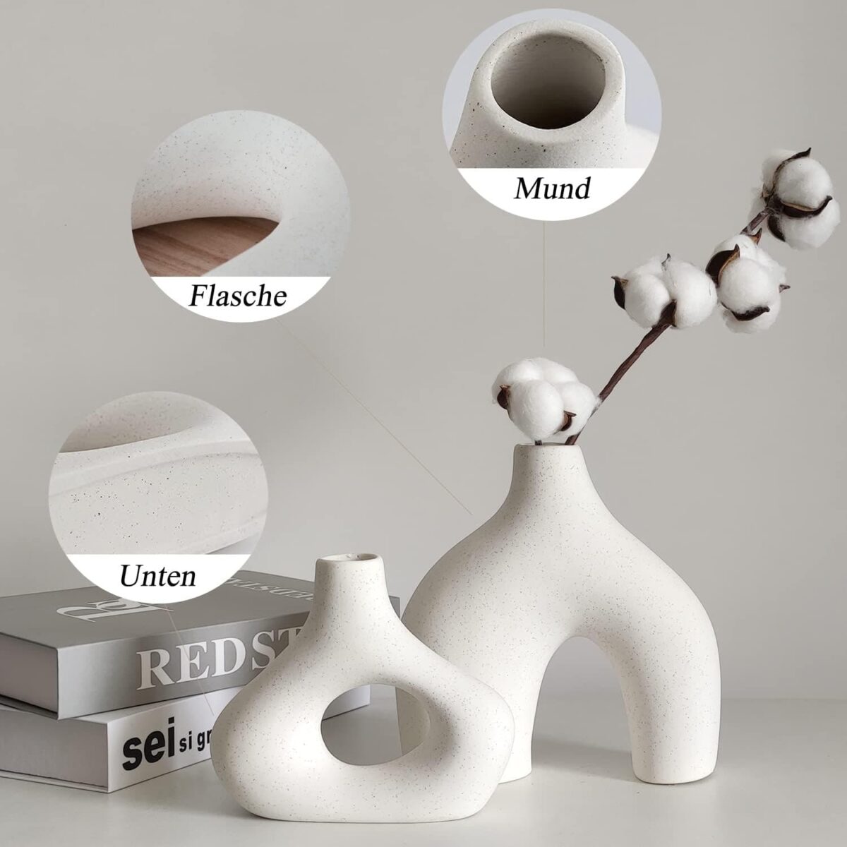 Dos jarrones, mil composiciones: el set de cerámica CEMABT que viste la casa con estilo boho nórdico (y sin esfuerzo) 1