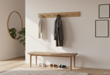 Percheros de diseño: ideas originales para mantener el orden con estilo Perchero de diseño en recibidor moderno de estilo nórdico