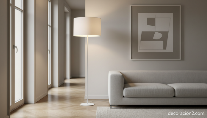 Lámpara Guardian of Light de Pallucco en salón contemporáneo