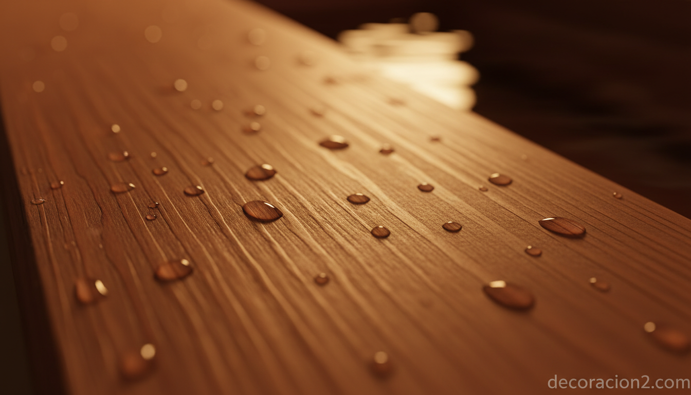 Detalle macro de la veta de la madera de cedro en una bañera ofuro japonesa