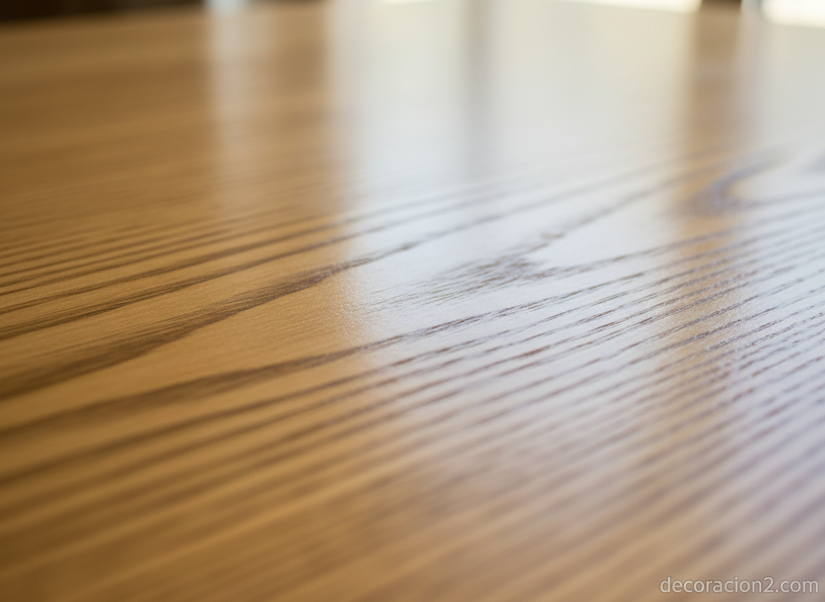 Detalle de la veta de madera de pino Clear sin nudos