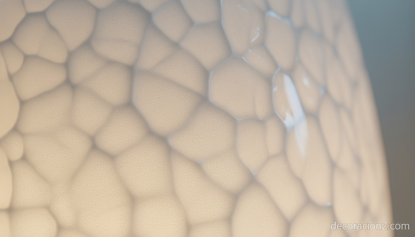 Detalle del polietileno pulido de la lámpara de exterior Kanpazar