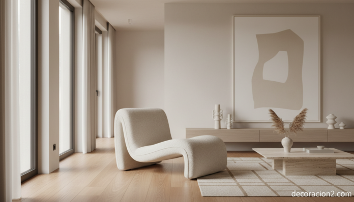 Salón contemporáneo con silla de diseño italiano Littlebigchair de Baleri