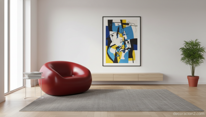 Sillón Chubby de Marcel Wanders en salón contemporáneo