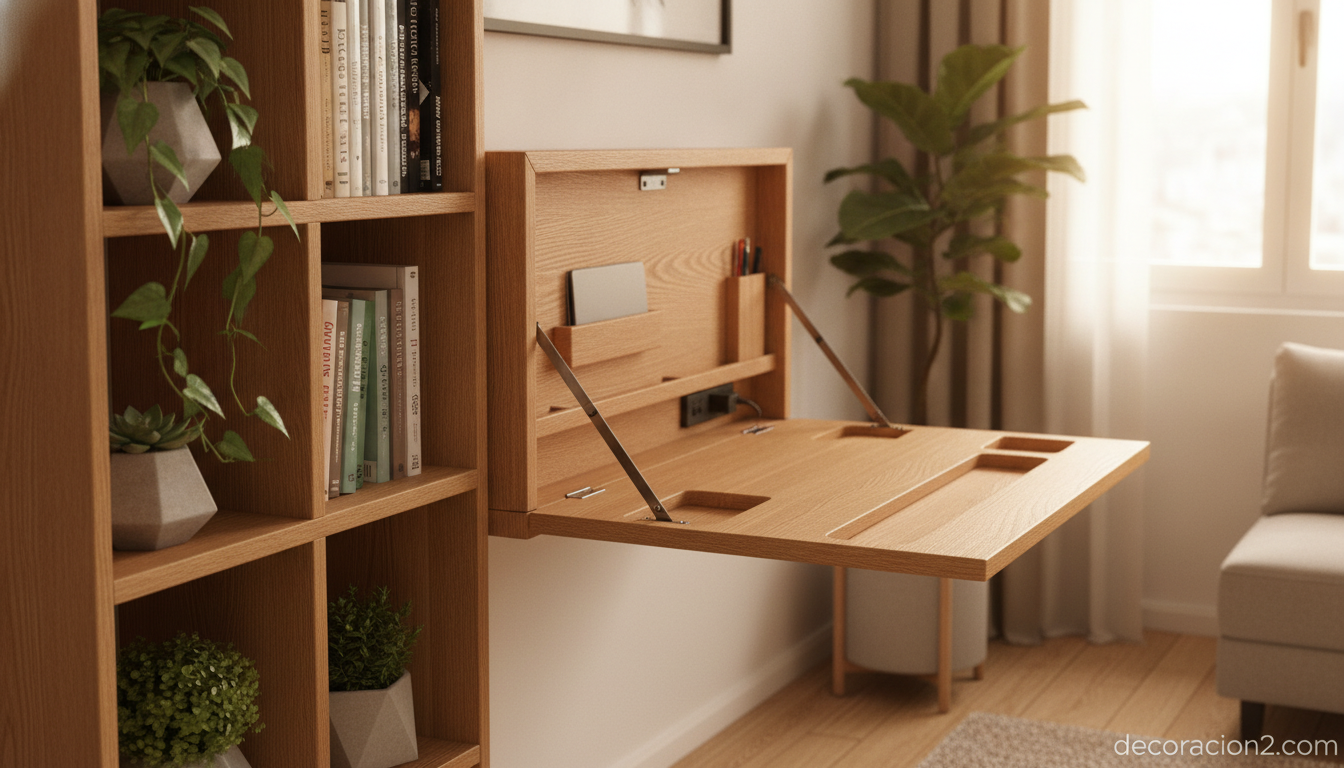 Casas pequeñas: ideas para construir y decorar una vivienda en cualquier espacio 3 Mueble multifuncional con almacenaje en una casa pequeña