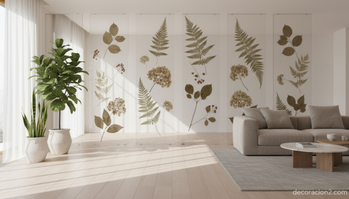Paneles de vidrio de Livinglass separando ambientes en un salón moderno