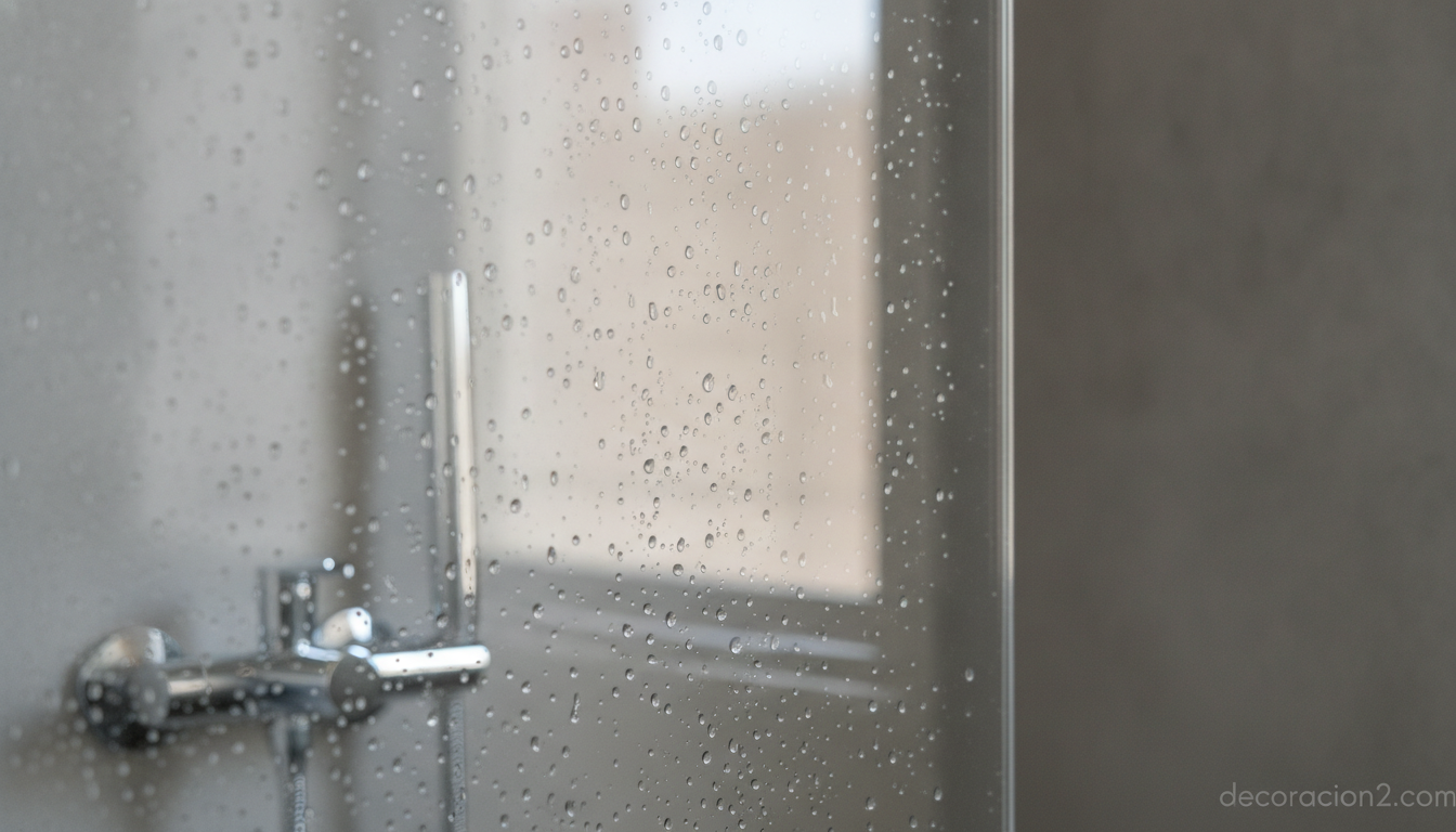 Baño walk-in: el concepto contemporáneo que redefine el espacio y la luz 3 Detalle de mampara de cristal transparente en un baño walk-in