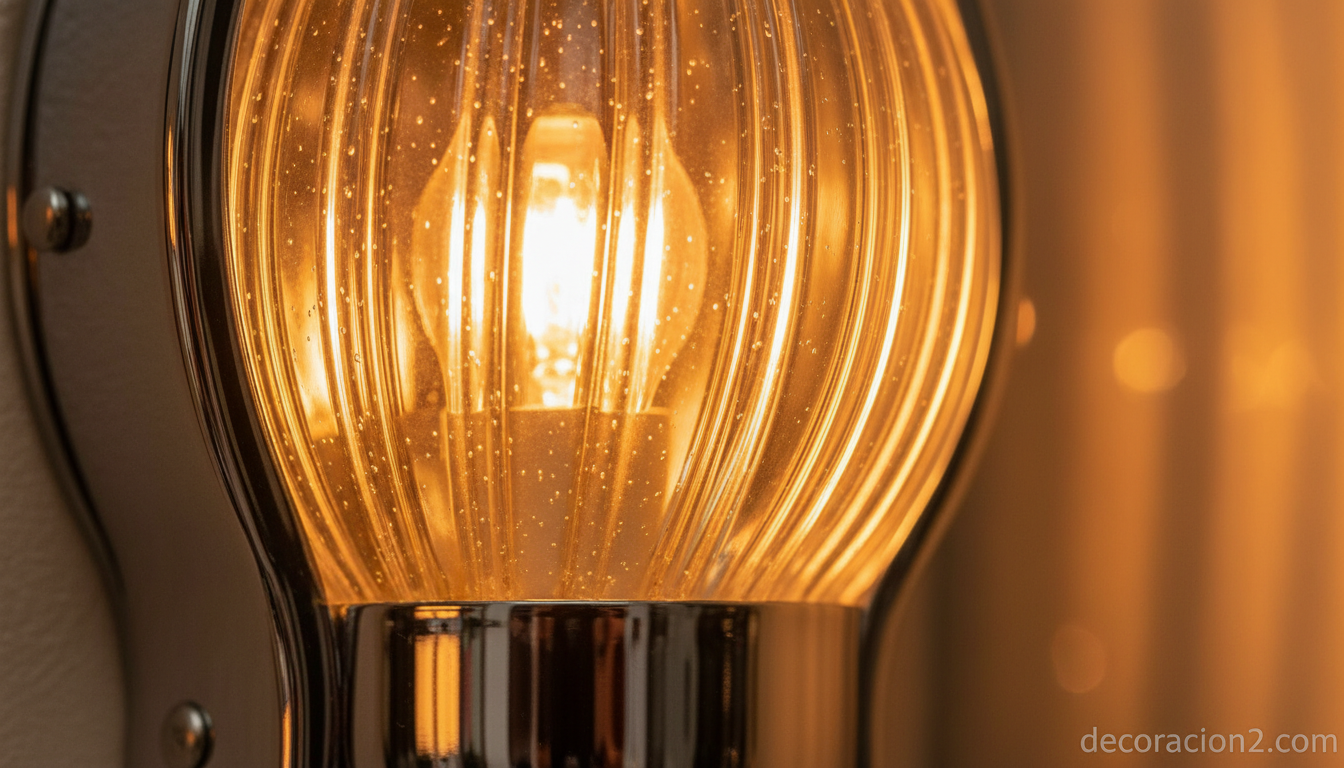 Lámparas de pared de Vibia: el aplique Basik y cómo iluminar tu casa con diseño 1 Detalle del aplique Basik de Vibia en cromo y vidrio borosilicato