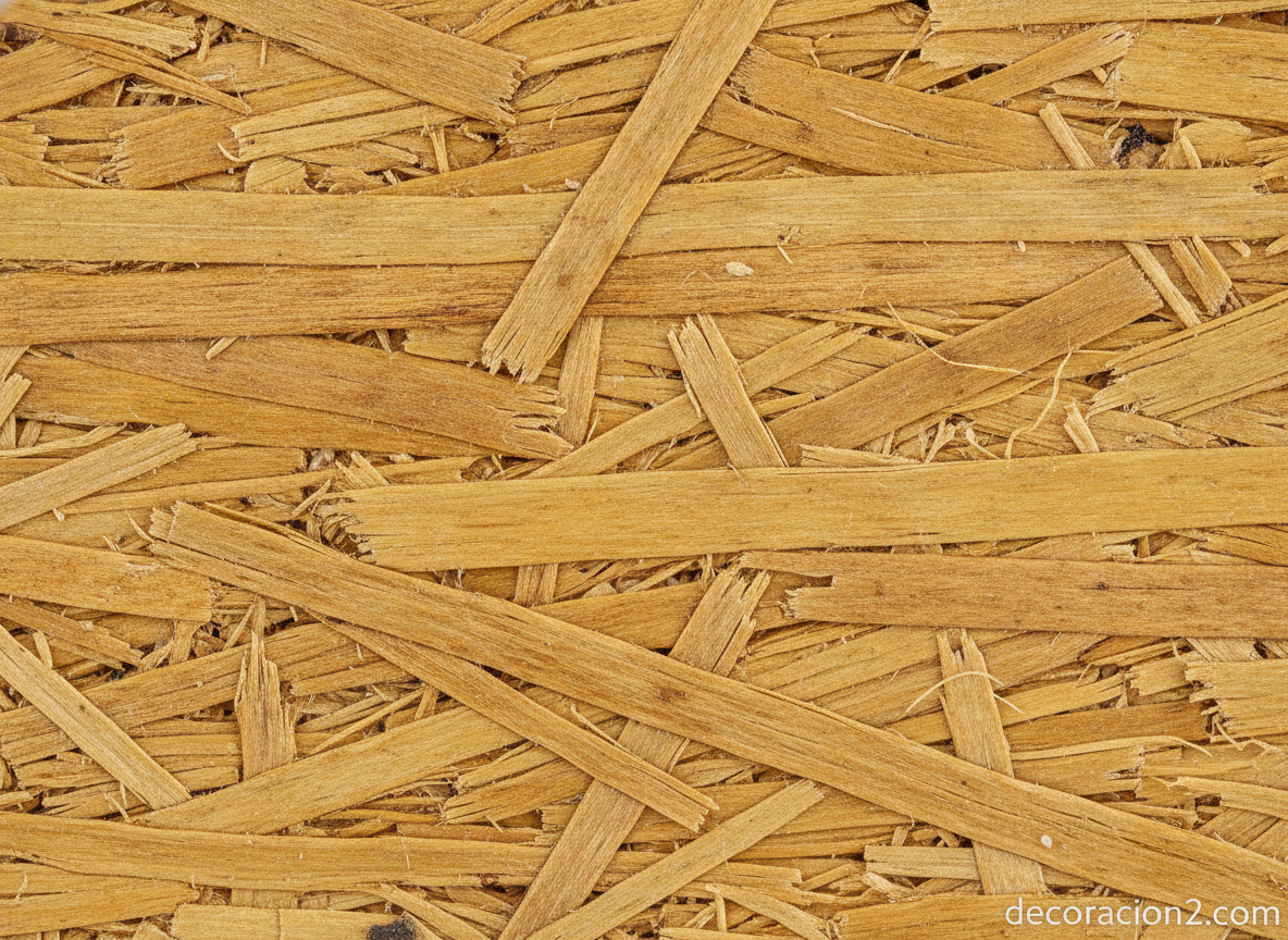 Detalle de la textura de Strawboard, paja prensada del taburete ecológico