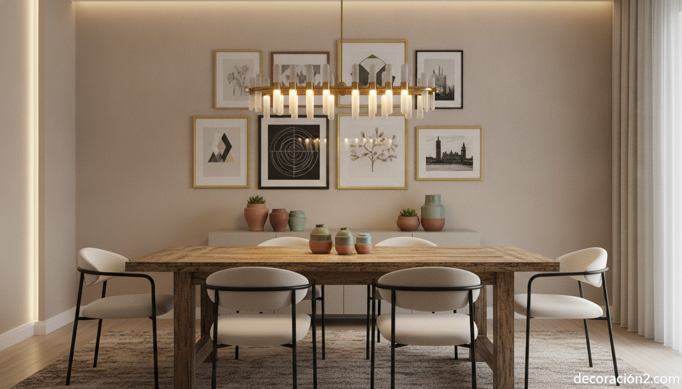 Rincón decorado combinando estilos siguiendo ideas de interiorismo