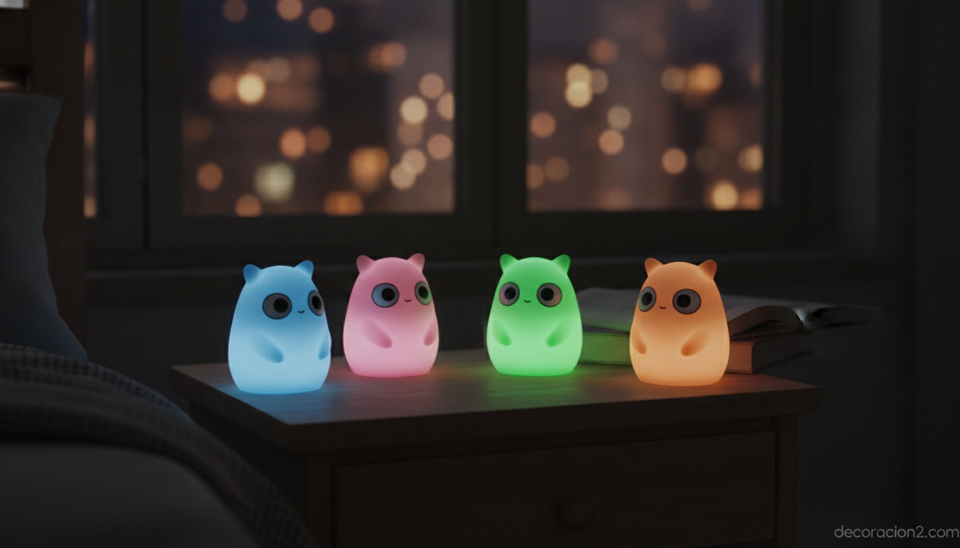 Pequeñas figuras luminosas LED de colores tipo Mood Beams