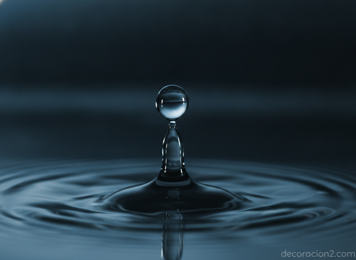 Gota de agua al caer, inspiración de la forma del inodoro de diseño