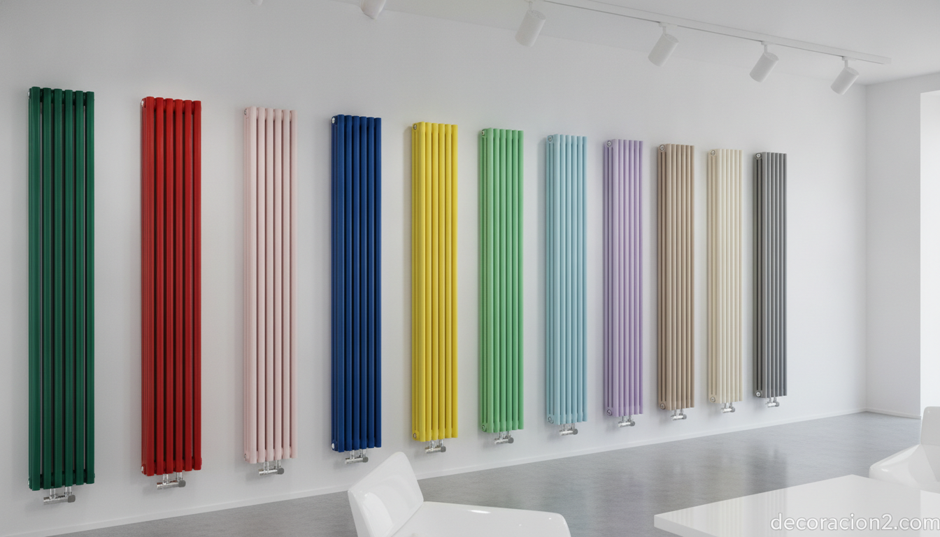 Radiadores de diseño disponibles en más de 60 colores