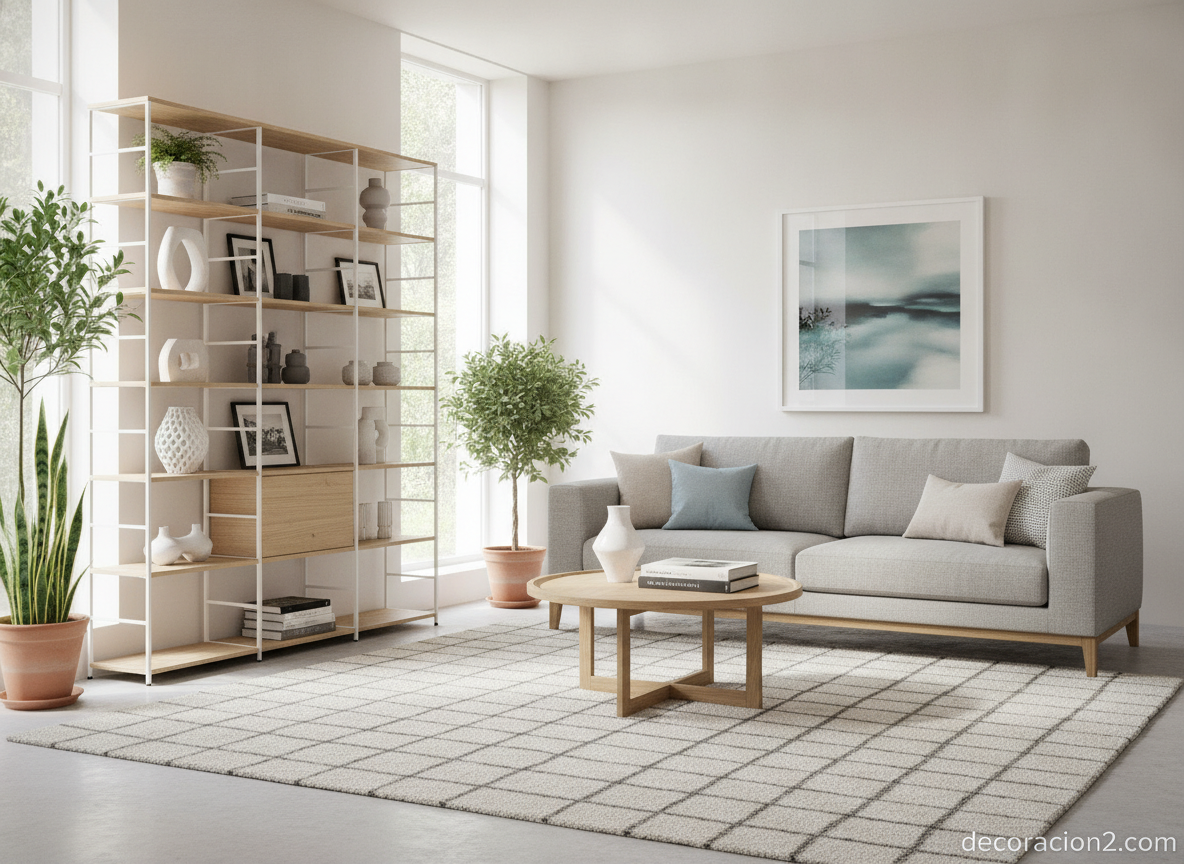 Salón decorado como inspiración para diseñar en un simulador online