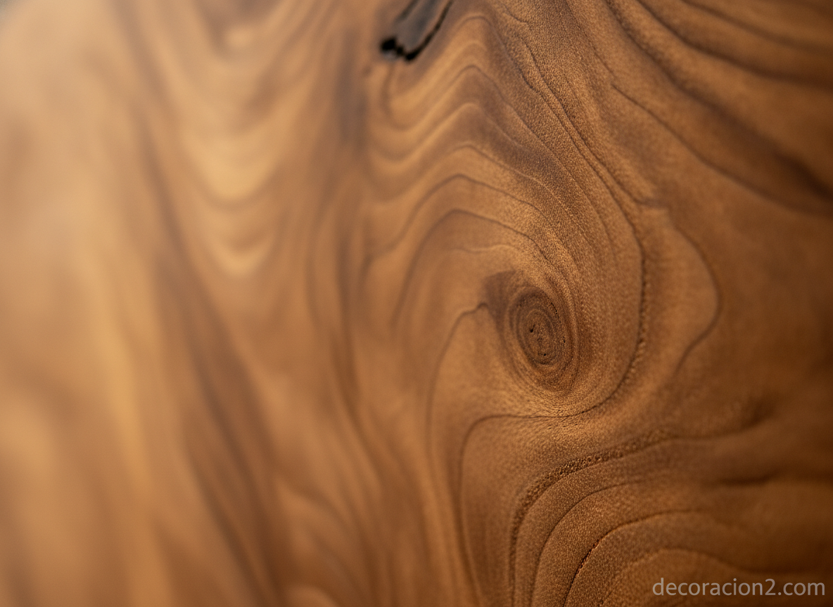 Cuadros de madera para pared: guía completa de tipos e ideas de decoración 1 Detalle de la textura natural de la madera en un cuadro decorativo