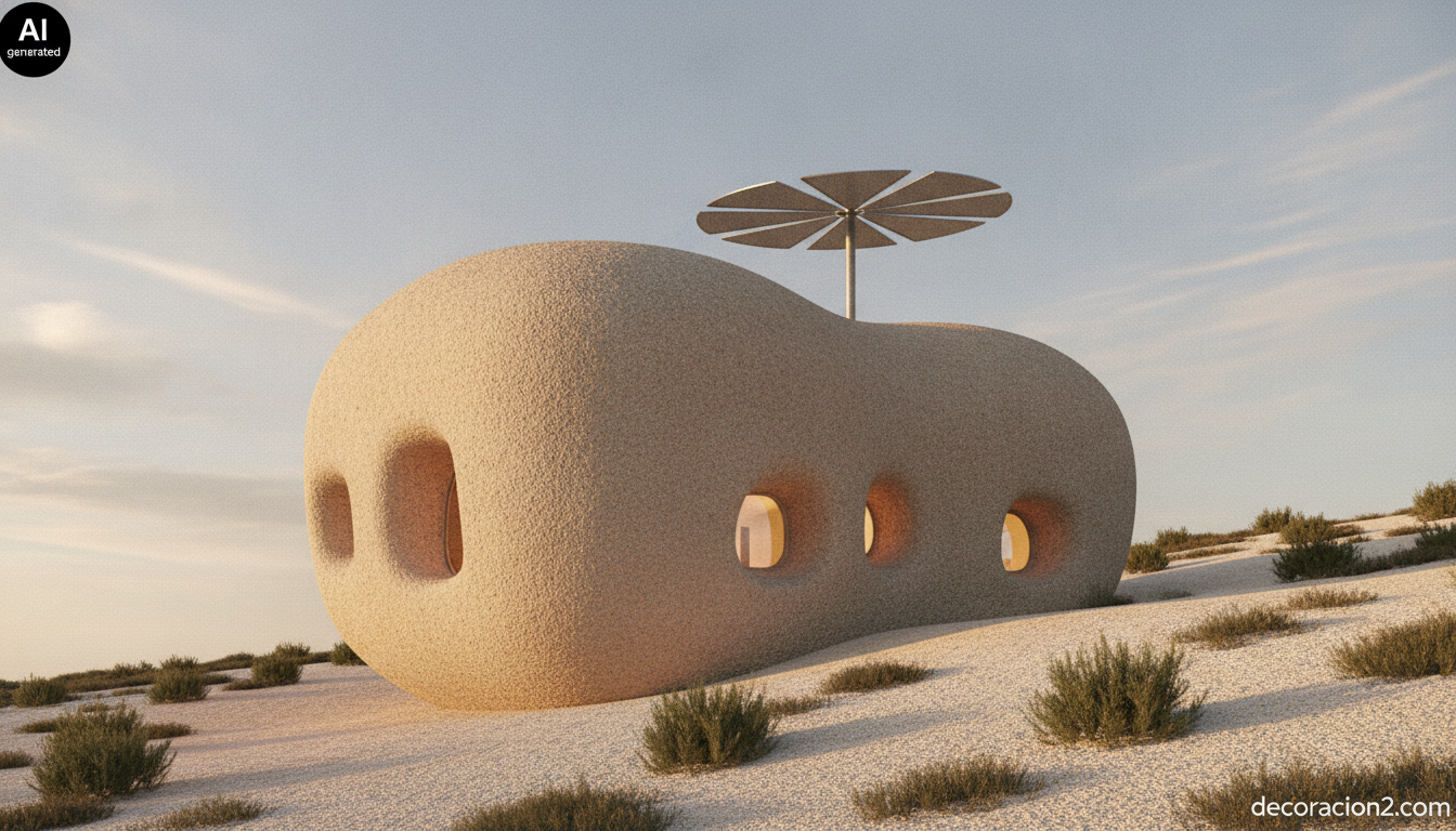 Casa de piedra ecológica: el concepto Menir House y qué se puede construir hoy