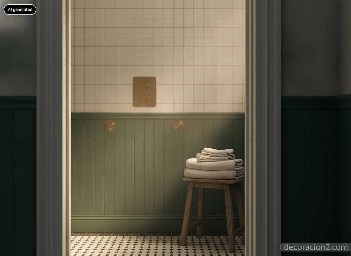 Columna de hidromasaje para casa: presión, caudal, medidas y precios reales antes de comprar 4 Baño clásico con azulejo metro blanco y sistema de ducha empotrado con termostática y chorros en la pared