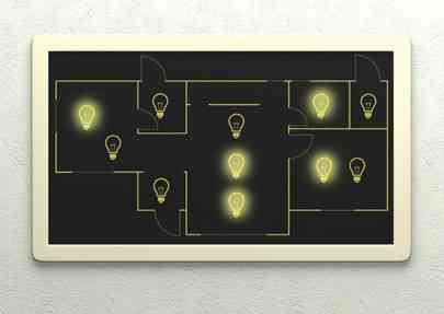 Panel táctil para controlar todas las luces de la casa - de interiores | Opendeco