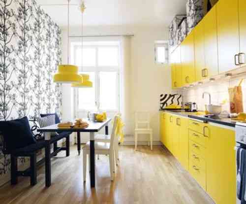 Ideas para decorar tu cocina en color amarillo 3