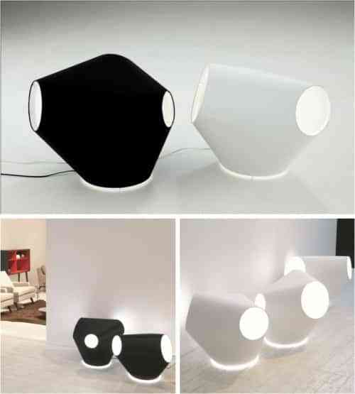 Lámparas de diseño original en blanco y negro 3