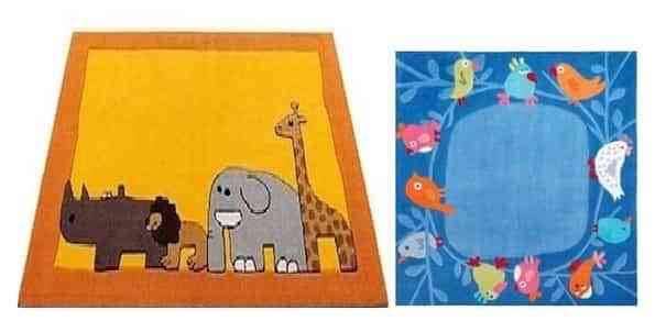 Decoración infantil con alfombras de animalitos 3