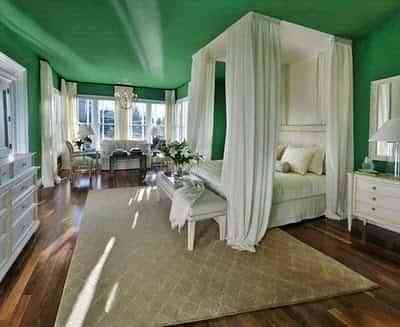 decorar dormitorio verde