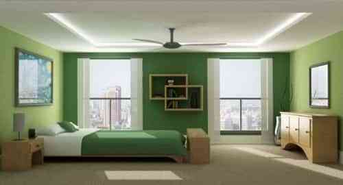 paredes verdes para el dormitorio