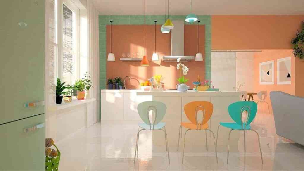 Colores tendencia para renovar paredes, suelos y mobiliario de la cocina 2021-2022 10
